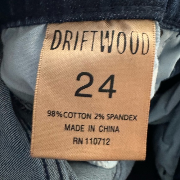 Driftwood Jackie Floral Embroidered Skinny Jeans Size 24 - Picture 5 of 6